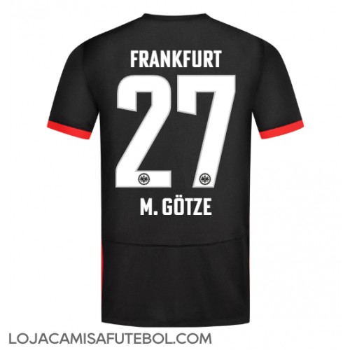 Camisa de Futebol Eintracht Frankfurt Mario Gotze #27 Equipamento Secundário 2024-25 Manga Curta